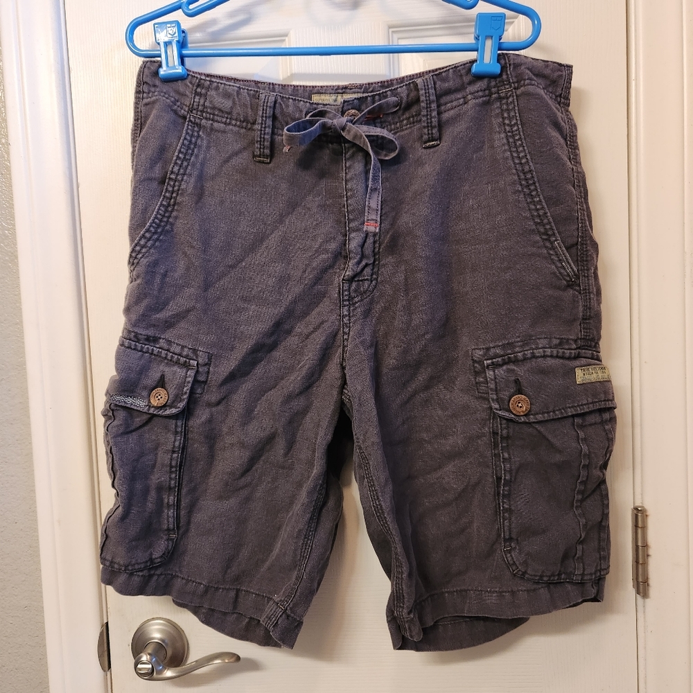 True religion cargo shorts size 34x11.5